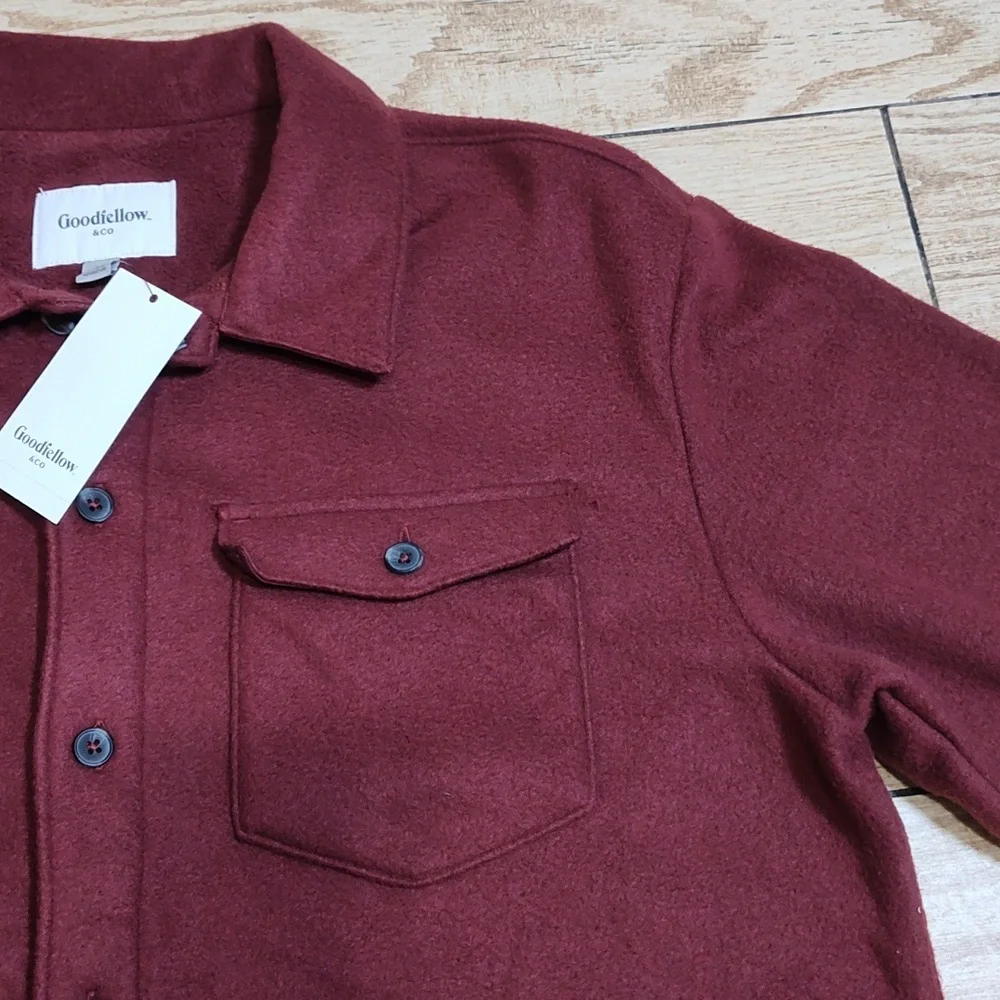 Goodfellow NWT Men's Burgundy Jacket Sz L - Picture 8 of 11
